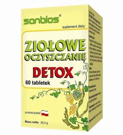 Sanbios Ziołowe oczyszczenie detox 60 T