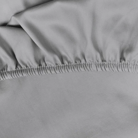 Prześcieradło z gumką, Jersey D91 120 x 200 x 25 cm, Stalowy