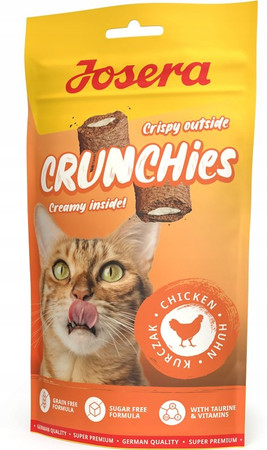 Josera Crunchies Chicken przekąska dla kotów z kurczakiem 60g