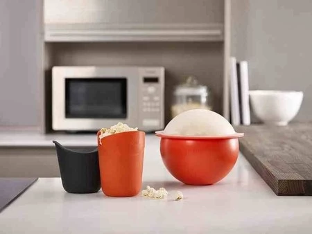 JJ - Zestaw 2 pojemników do popcornu w mikrofali M