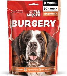 Pan Mięsko Burgery Wołowina - Przysmak dla psa - 100g KRÓTKA DATA 2026-11-22