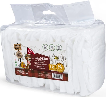 BARRY KING Pieluchy dla psów S 30-46cm 12szt.
