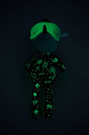 LILLIPUTIENS Przytulanka do spania z elementami fluorescencyjnymi Smok Joe 6m+