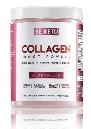 Be Keto Kolagen z olejem MCT 300 g smak Dzika Malina