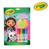 Crayola Kolorowanka dla dzieci z łamigłówkami i flamastrami Koci Domek Gabi 3+