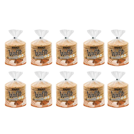 Zestaw 10x Wafle pszenne o smaku cynamonowym 100g