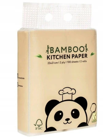 ZUZii − Bambusowy ręcznik kuchenny, 2-warstwowy − 2 rol.