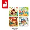 Janod Puzzle progresywne w walizce Pory roku 4 układanki – 6, 9, 12 i 16 elementów 2+, Made in France (stary indeks: J02658)