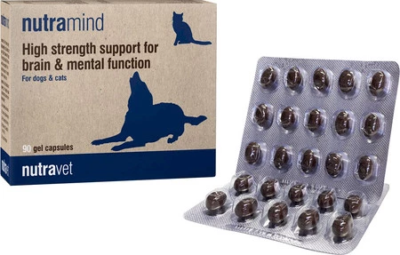 NUTRAVET Nutramind na wsparcie funkcjonowania mózgu psów i kotów 90 kaps.