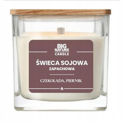 Big Nature Świeca sojowa o zap. Czekolada i Piernik 220g
