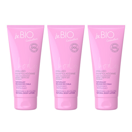 Zestaw: 3x beBIO balsam do ciała Hyaluro bioWygładzenie 200ml