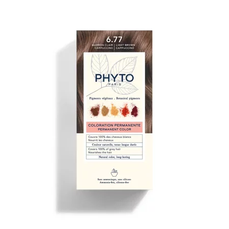 PHYTO COLOR 6.77 JASNE BRĄZOWE CAPUCCINO