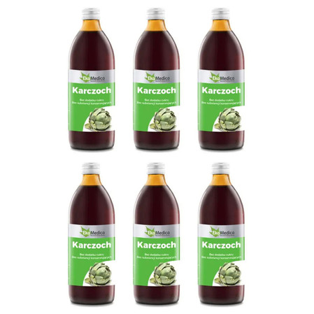 Zestaw 6x EkaMedica Karczoch 1l