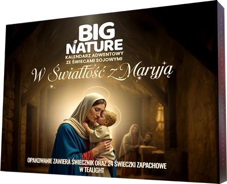 Big nature Kalendarz Adwentowy ze świeczkami W Światłość z Maryją 240g