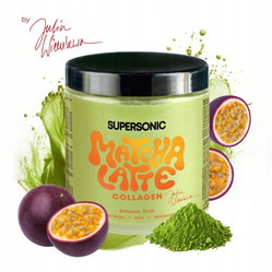 SUPERSONIC Matcha Latte Collagen smak marakuja 280g KRÓTKA DATA 2026-08-31