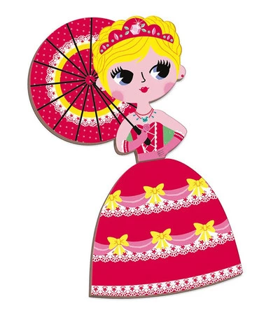 Janod Magnetyczna układanka Księżniczki Magnetibook