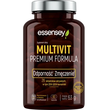 Essensey Multivit Premium Formula na odporność i zmęczenie 90 kaps.
