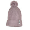 Lodger Czapeczka z wełny merino 100% różowa Rose 3-6m