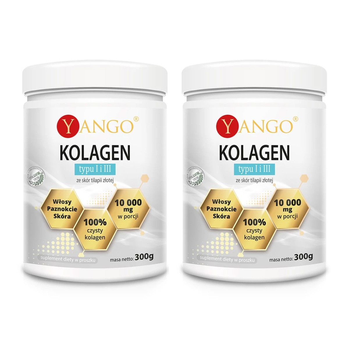 Zestaw 2x Yango − Kolagen typu I i III − 300 g - Nabea.pl