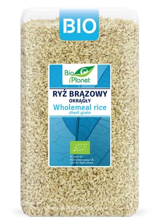 Zestaw 2x Bio Planet − Ryż brązowy okrągły BIO − 1 kg