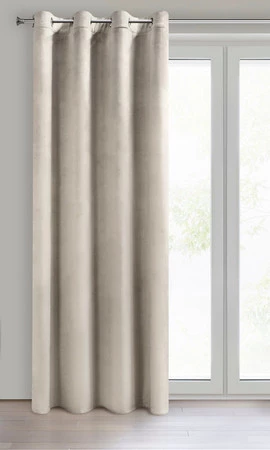 Zasłona ZAS/MELANIE/BEŻ 140X260 PRZELOTKI