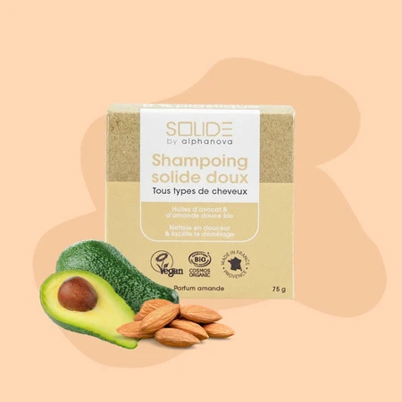 SOLIDE by alphanova, Szampon do włosów w kostce, 75 g