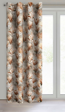 ZASŁONA GOTOWA LARI 140 X 250 CM CIEMNOBEŻOWY
