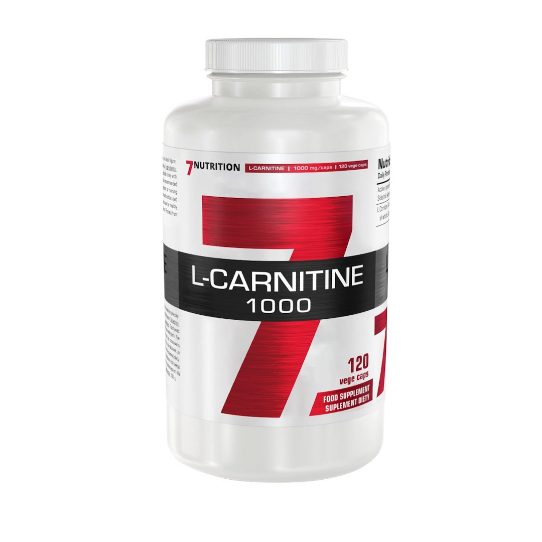 7Nutrition L-carnitine 1000 L-karnityna spalacz tłuszczu 120 vege kaps. - Nabea.pl