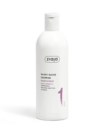 Ziaja, Roślinnie pielęgnujemy, Owoc granatu, szampon nawilżający, 400 ml