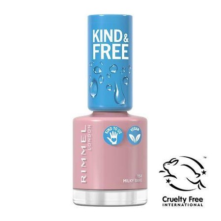 Kind & Free wegański lakier do paznokci 154 Milky Bare 8ml