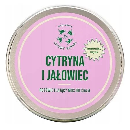 Rozświetlający mus do ciała Cytryna i Jałowiec 150ml