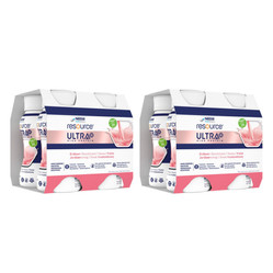 Zestaw 2x Resource Ultra + Strawberry 4 x 200ml