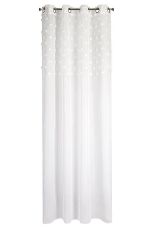 ZASŁONA GOTOWA D91 STELLA 140 X 250 CM BIAŁY