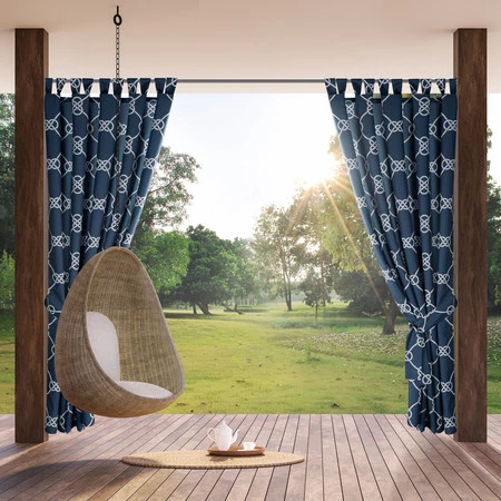 Zasłona gotowa Garden 14 na Szelkach 155 x 220 cm, Granatowy