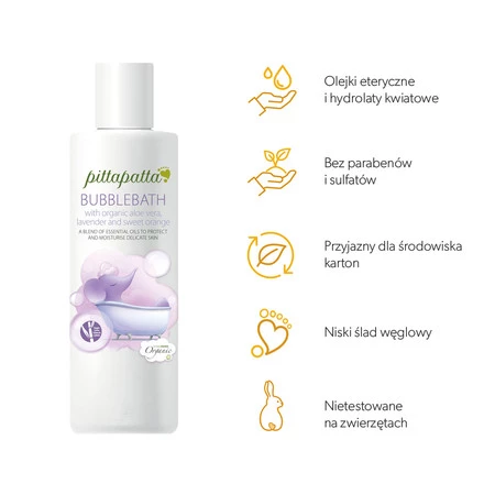 Pittapatta, Płyn do kąpieli Bubbles and Cuddles, 250 ml