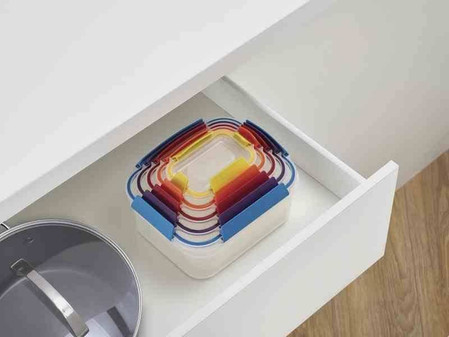 JJ - Zestaw 5 pojemników, Nest™ Lock, multikolor