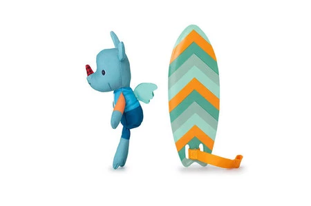 LILLIPUTIENS Magiczna przytulanka do kąpieli surfer Smok Joe 12 m+