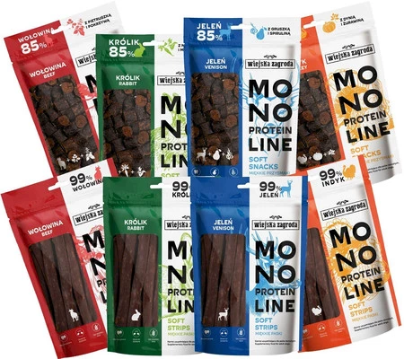 Monoproteinowe miękkie przysmaki dla psów Indyk 115 g