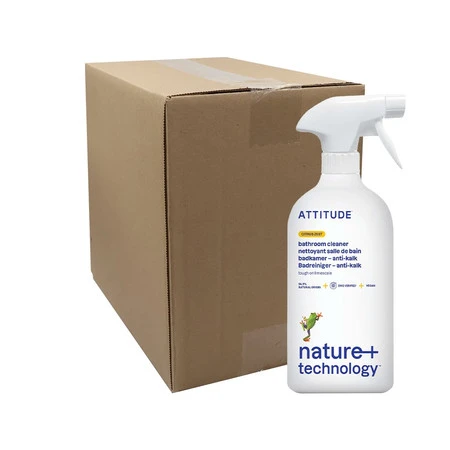 Attitude NATURE+, Spray do czyszczenia łazienki o zapachu skórki cytrusowej, 800 ml