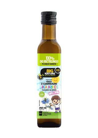 Big Nature Olej z czarnuszki dla dzieci kwasy Omega 250 ml