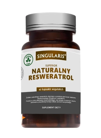 Singularis Naturalny Resweratrol 250mg 60 kaps. wege