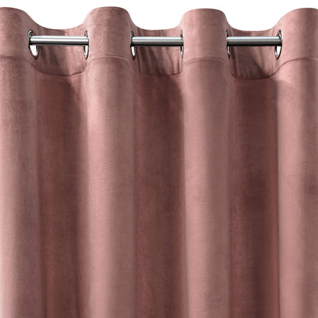 ZASŁONA GOTOWA MELANIE 140 X 250 CM CIEMNORÓŻOWY