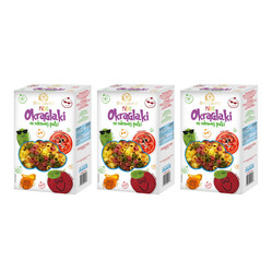 Zestaw: 3x Makaron dla dzieci okrąglaki ze Zdrowej Paki 250 g