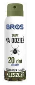 BROS Spray na komary i kleszcze na odzież 90 ml
