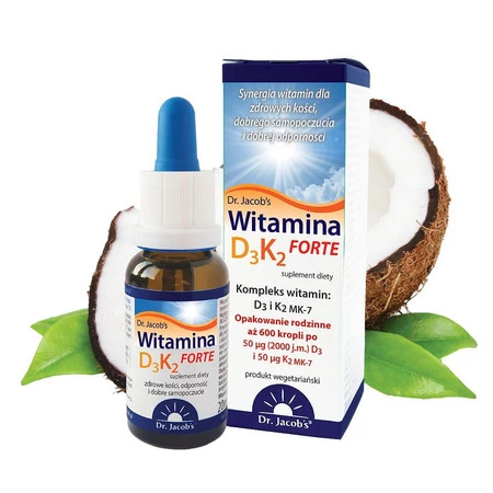 Dr Jacob's − Witamina D3 K2 Forte − 20 ml