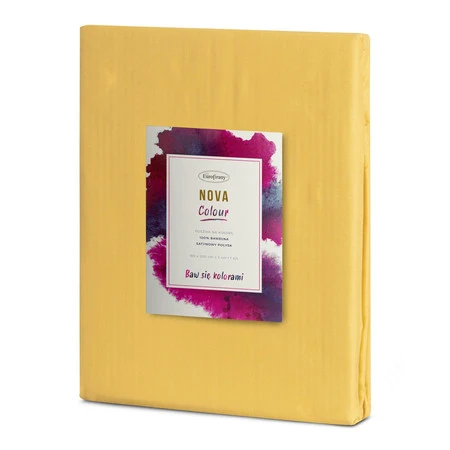 POSZEWKA NOVA COLOUR 180 X 200 CM MUSZTARDOWY