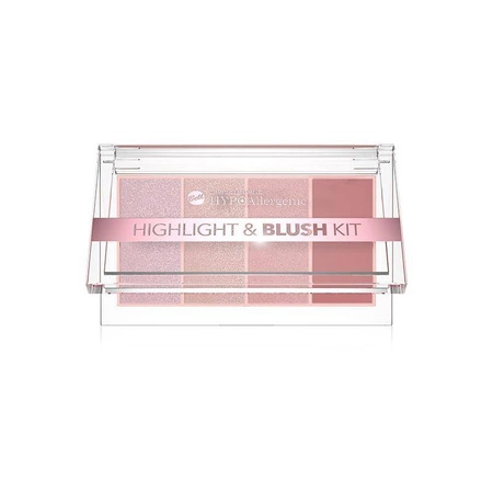 HypoAllergenic Highlight & Blush Kit hypoalergiczny zestaw rozświetlaczy i różu 20g