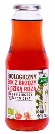 EkoWital Sok z brzozy z dziką różą BIO 1 l