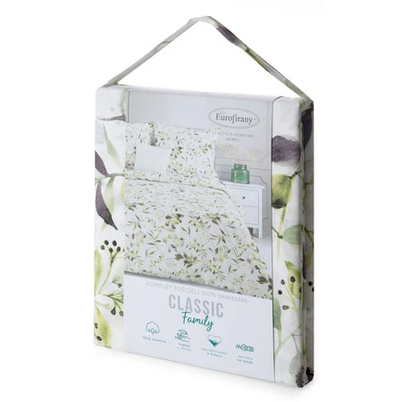 Komplet pościeli bawełnianej Mili, 220 x 200 cm, Biały