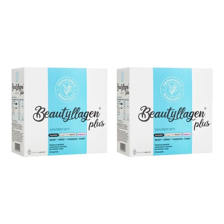 Zestaw 2x Pharmaverum Beautyllagen plus 30 saszetek